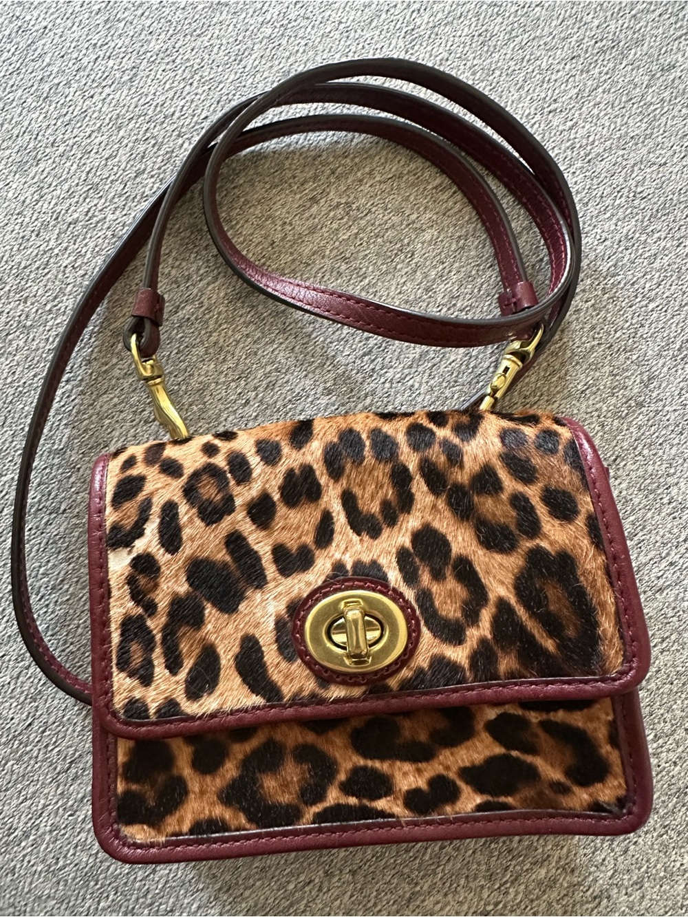Coach Mini Crossbody in Ocelot Haircalf - Rare & Stunning